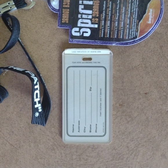 FedEx Orange Bowl Lanyard with Pass - Picture 3 of 3